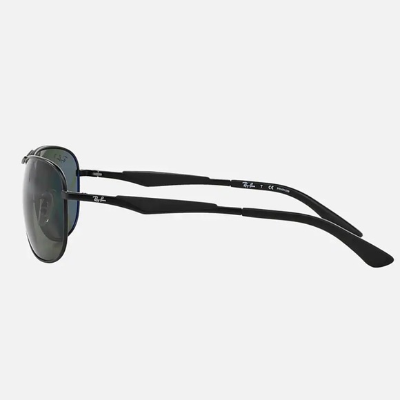 Ray-Ban Black Green Polarized Unisex Sunglasses RB3519 - Picture 5 of 5